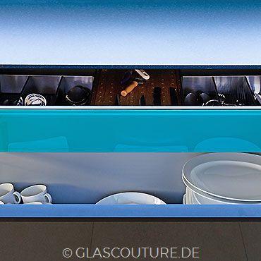 Glasküche Turquoise 07